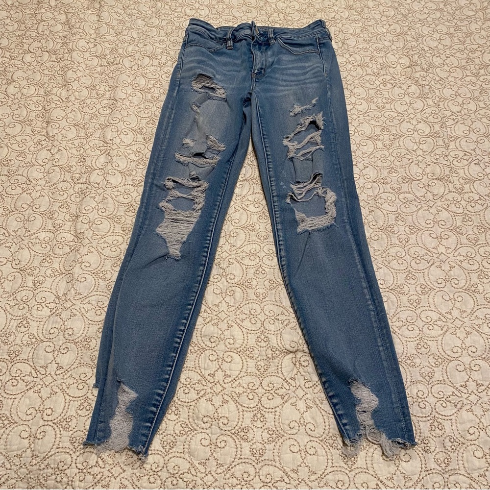 American Eagle Outfitters Women’s Super Stretch X Hi-Rise Jeggings Jeans Size 4